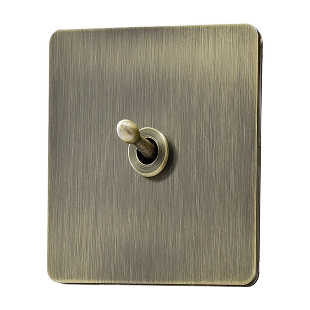 Stainless Steel 86mm Matte Panel Switch for Residential Electrical Installation