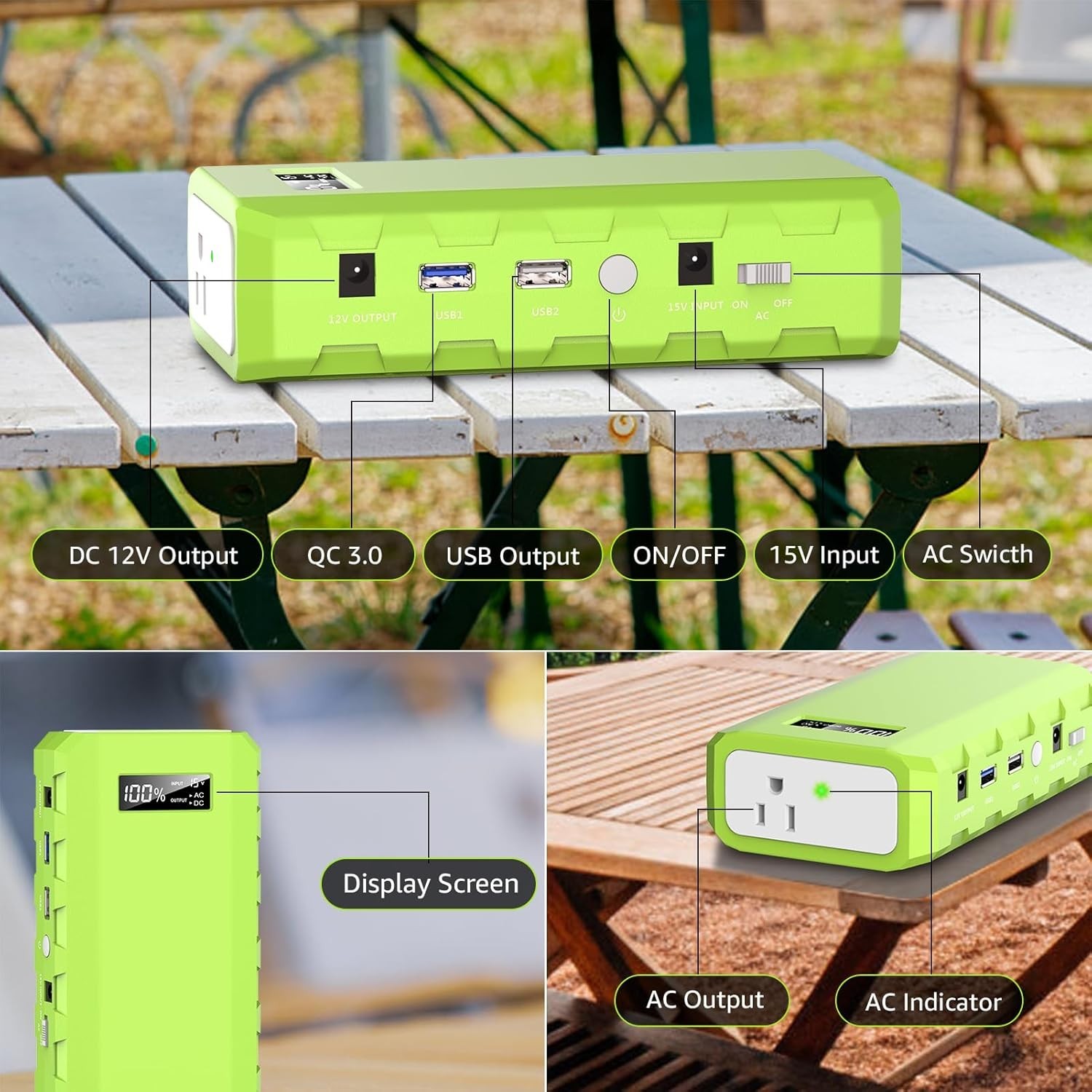 Lightweight 88.8Wh Power Station with AC Outlet – Perfect for Outdoor Adventures
