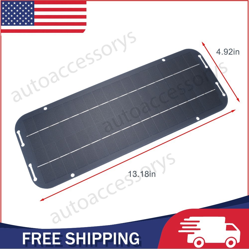 30W Solar Panel Kit 12V Trickle Charger Battery Charger Maintainer Boat RV Car