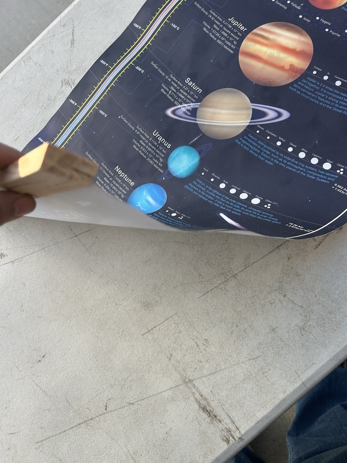 windfirestore Solar System Space Print Poster 16″L x 30″W, canvas no frame