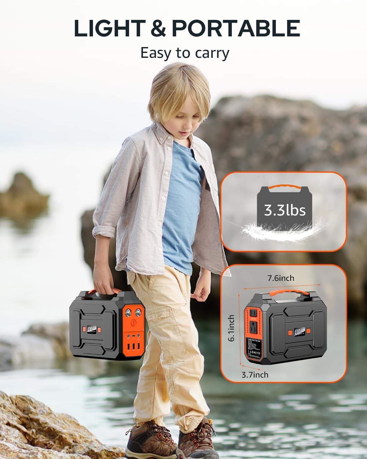 200W Portable Solar Powered Generator Kit Off Grid Solar Power Station
