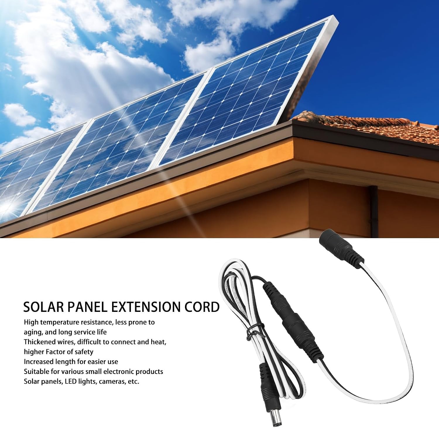 4 Meter Solar Panel Extension Cable 22AWG – Weatherproof DC Connector Wire