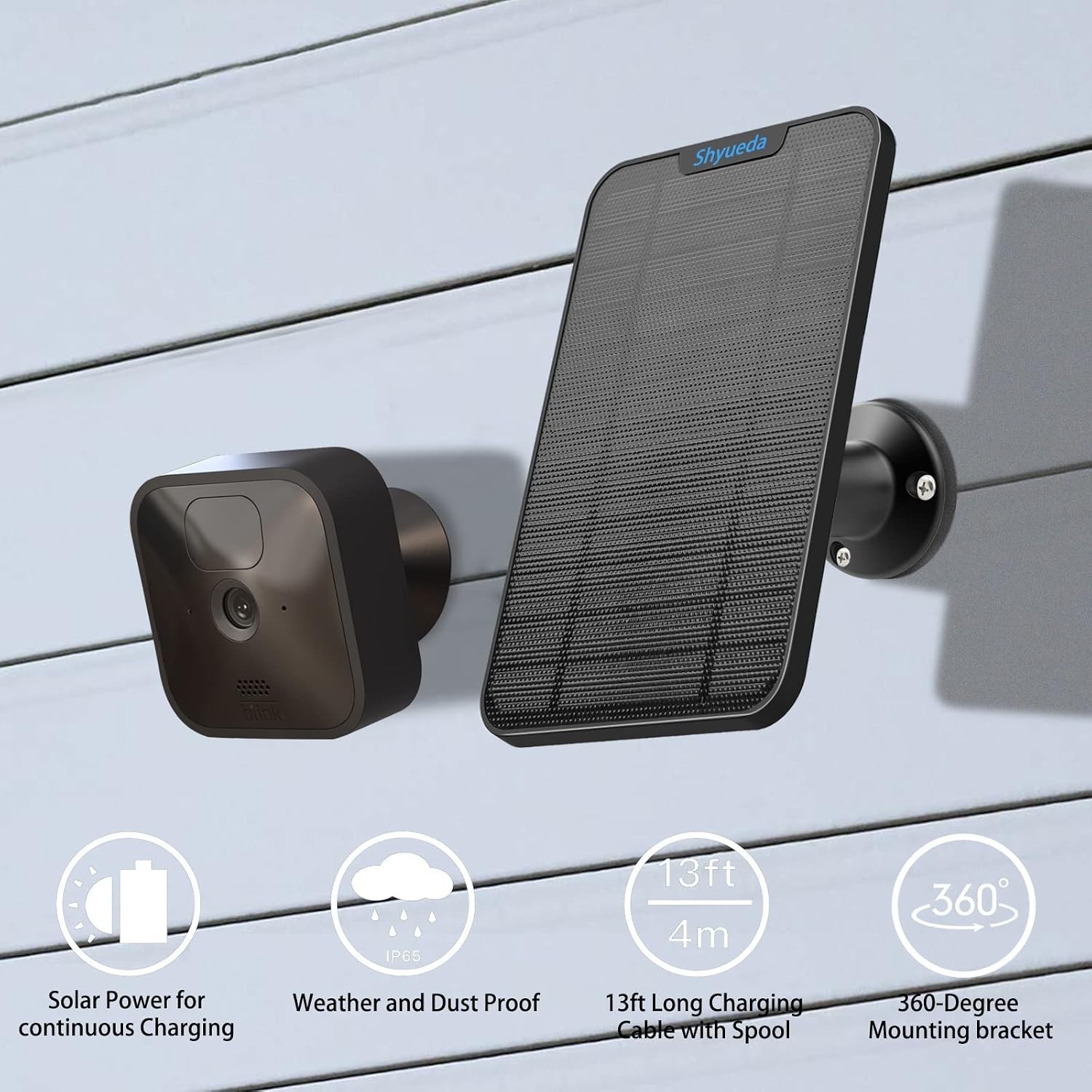 3-Pack Solar Panels for Blink 3rd Gen/XT2/4th Gen