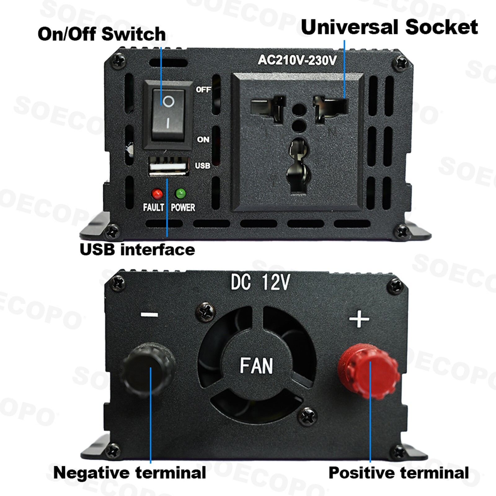 7000W Solar Kit 12V 110V Inverter Battery ChargerLighting Camping 500W Panel UeG
