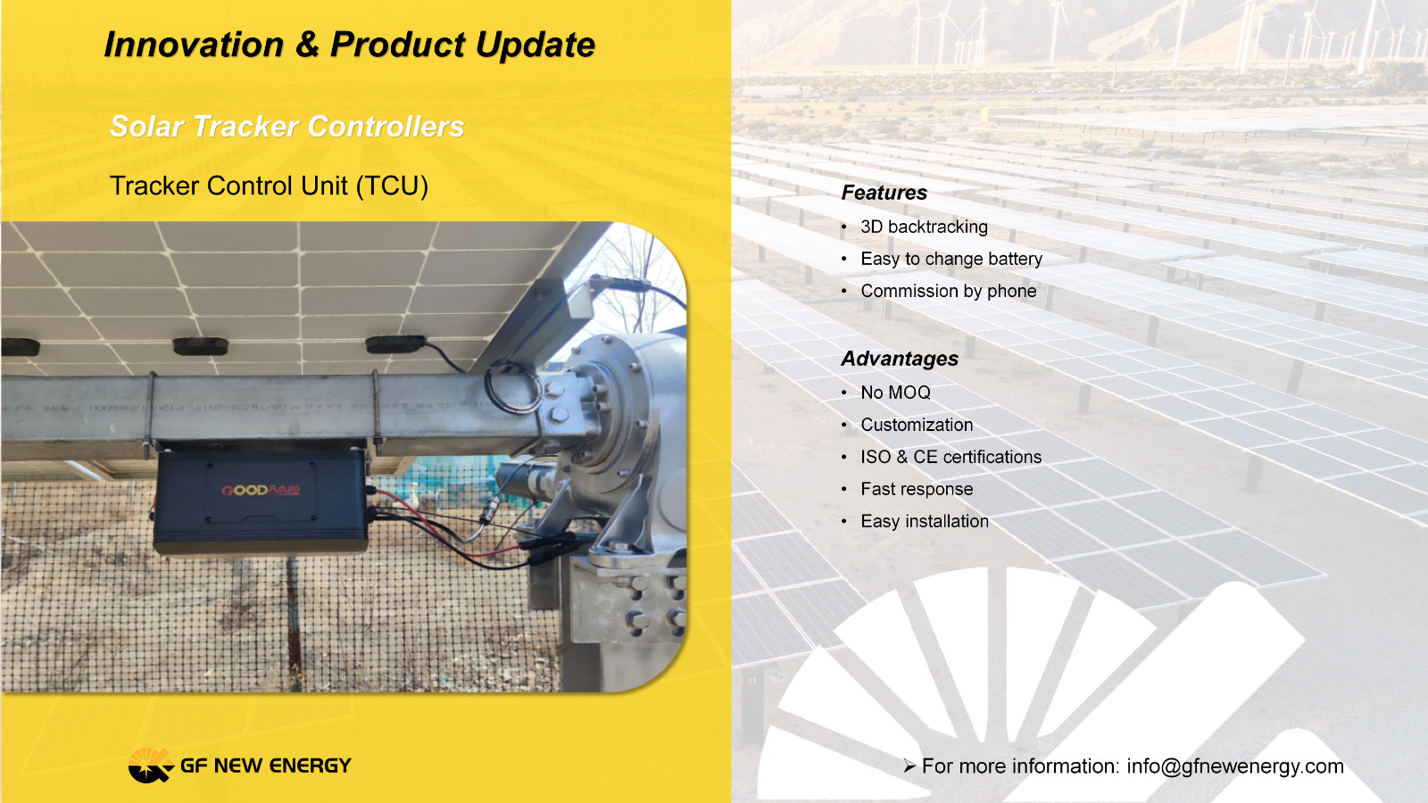 Solar Tracker Controller for Single-Axis Solar Tracking System