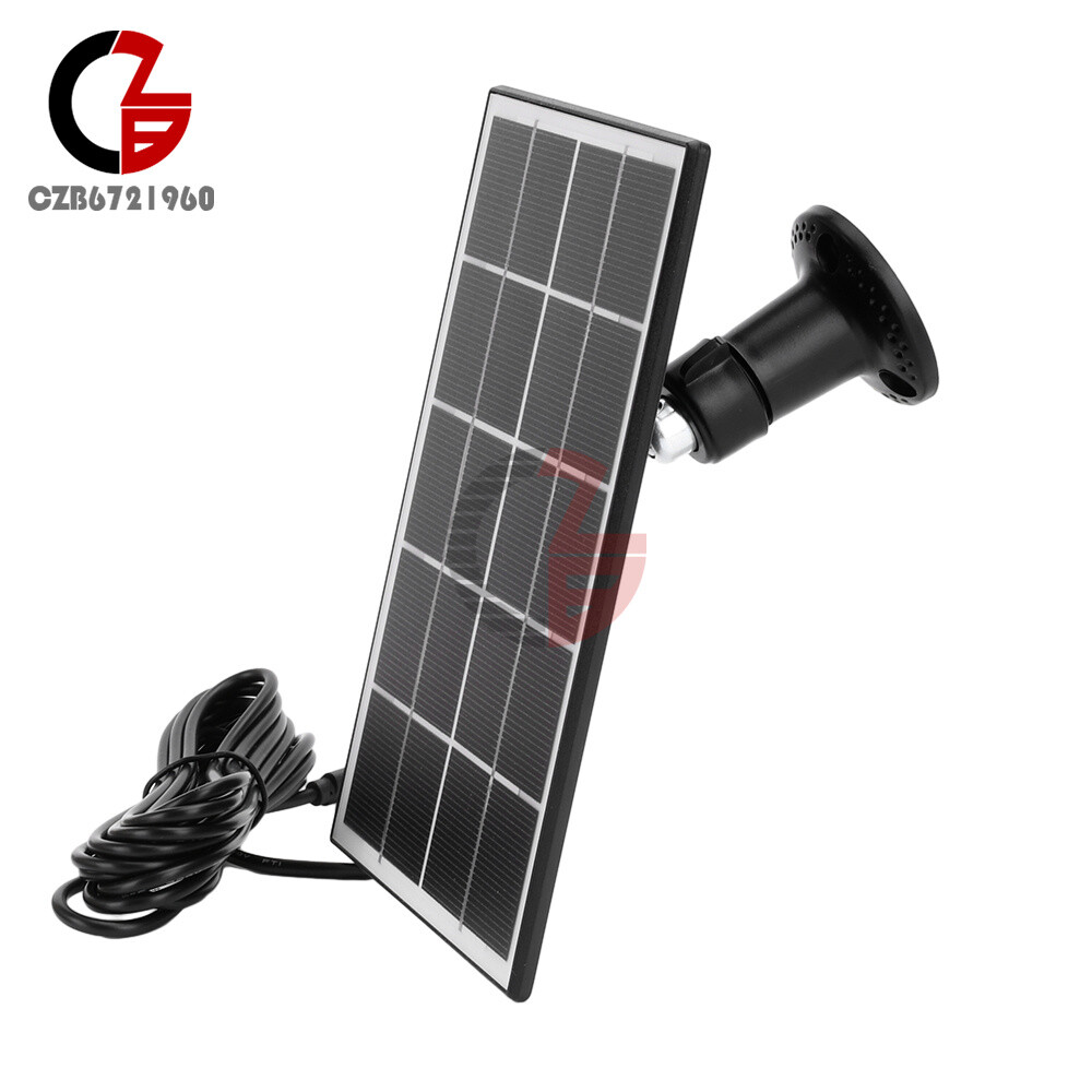 8W 5V Microcrystal Solar Panel with Mounting Brackets Security Camera Water Pump