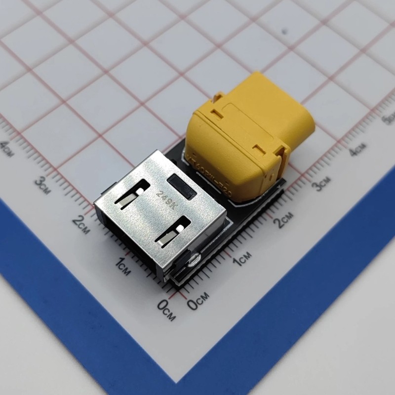 Square Port to XT60 Female Connector Power Adapter for Remote Control Battery