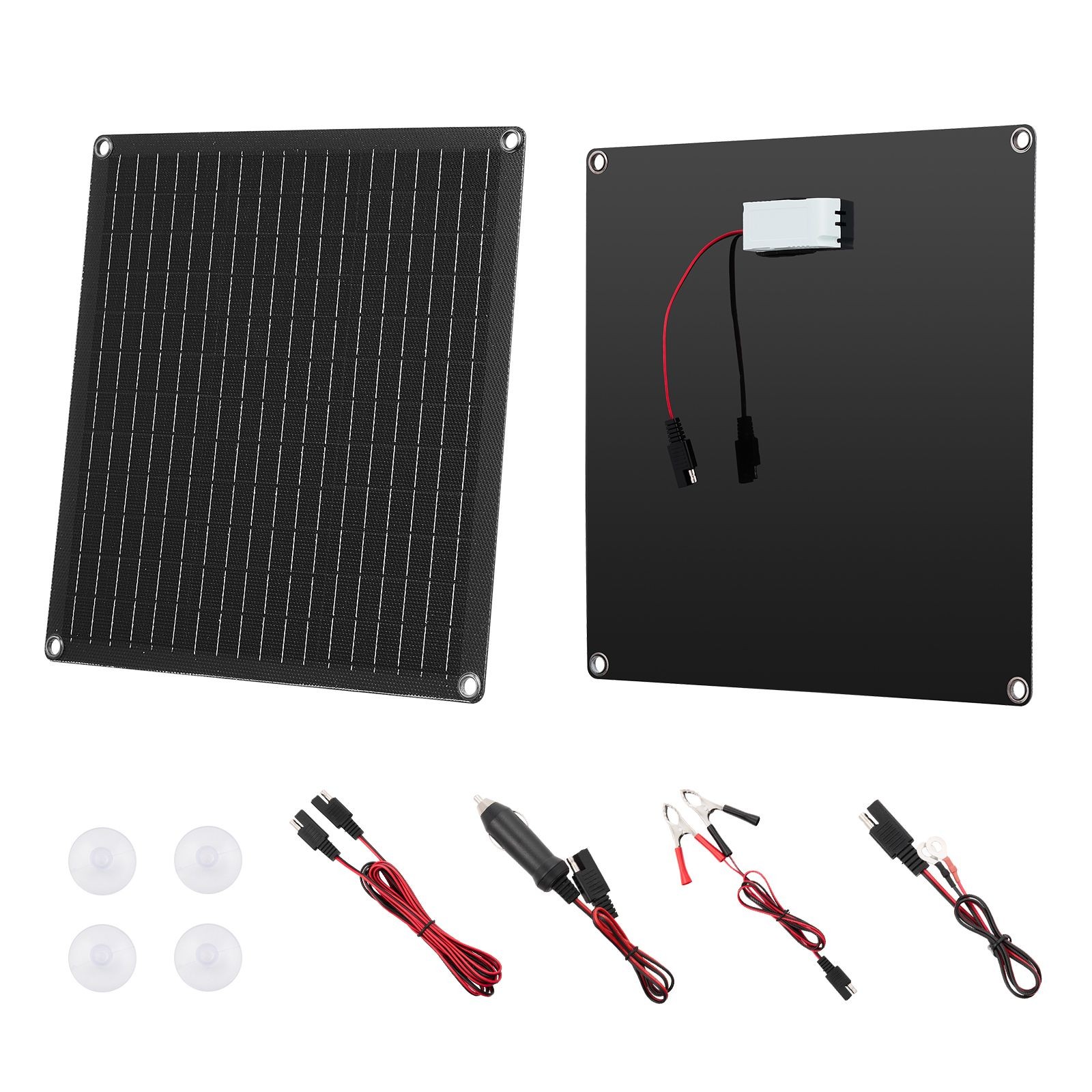20W 12V Solar Panel Battery Charger, Solar Battery Trickle Charger Maintainer