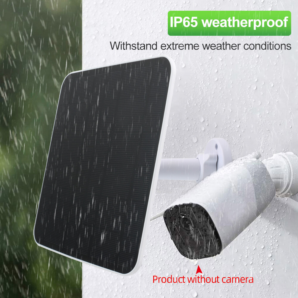4W 5V Solar Panel Charger for Ring Video Doorbell 2/ 3/3+ /4 with 10ft Cable