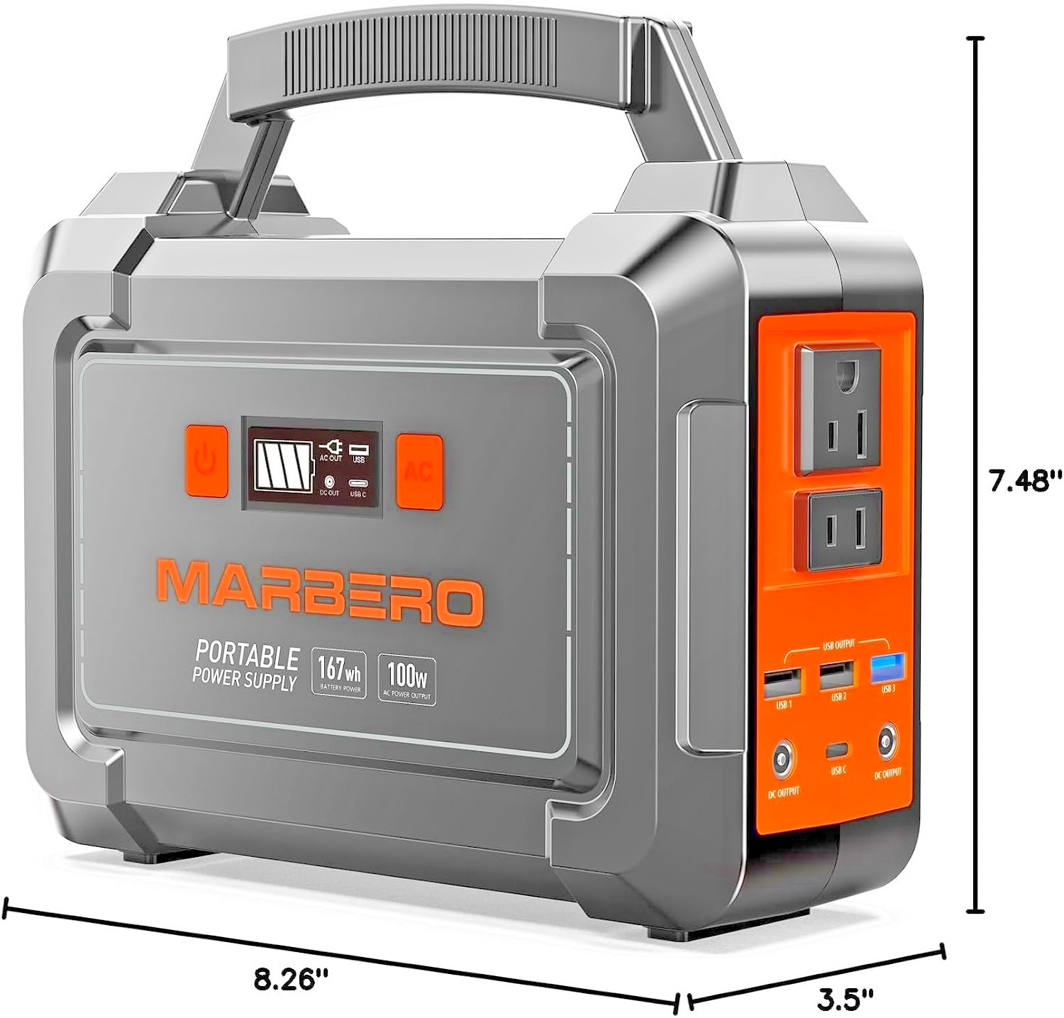 100W MARBERO Solar Generator Portable Power Station Brand New in Sealed Box