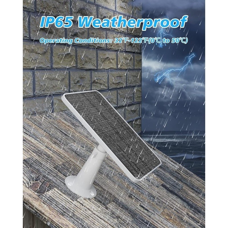 Solar Panel Arlo Cameras 4.5W Power Output Weatherproof Adjustable Bracket New