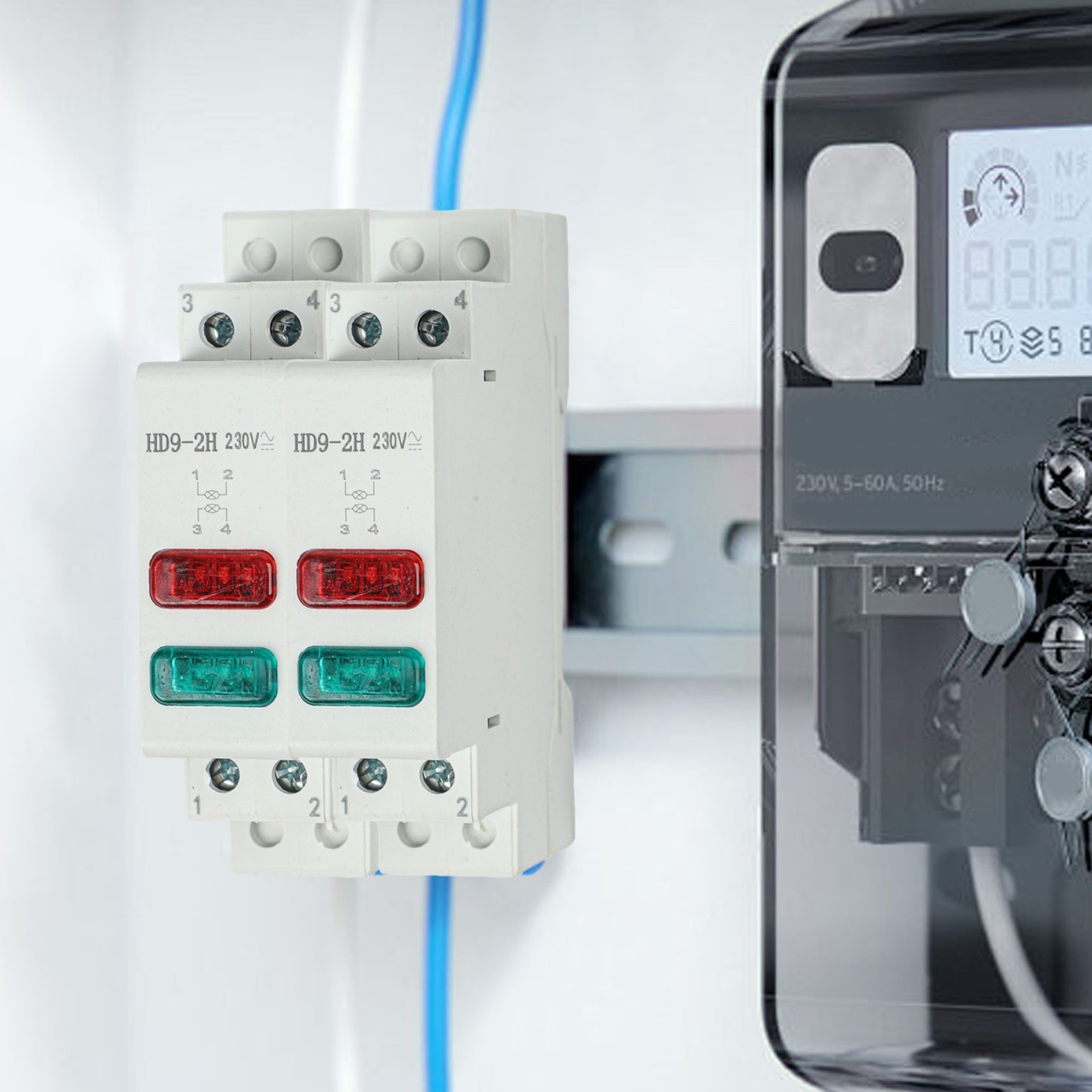 DIN Rail LED Signal Fire-resistant Insulation Industrial Control Panels