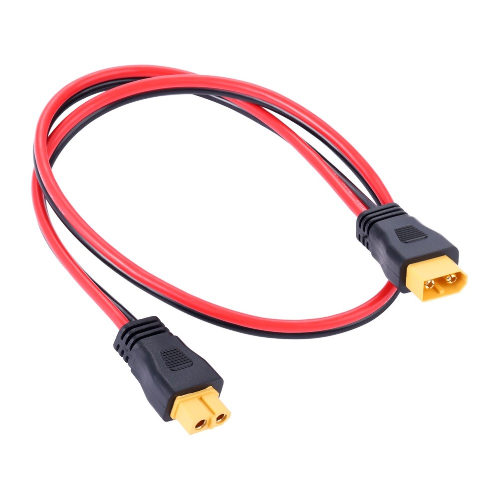 60cm XT60 Socket Connector 12AWG XT60 Adapter Extension Cable Plug and Play