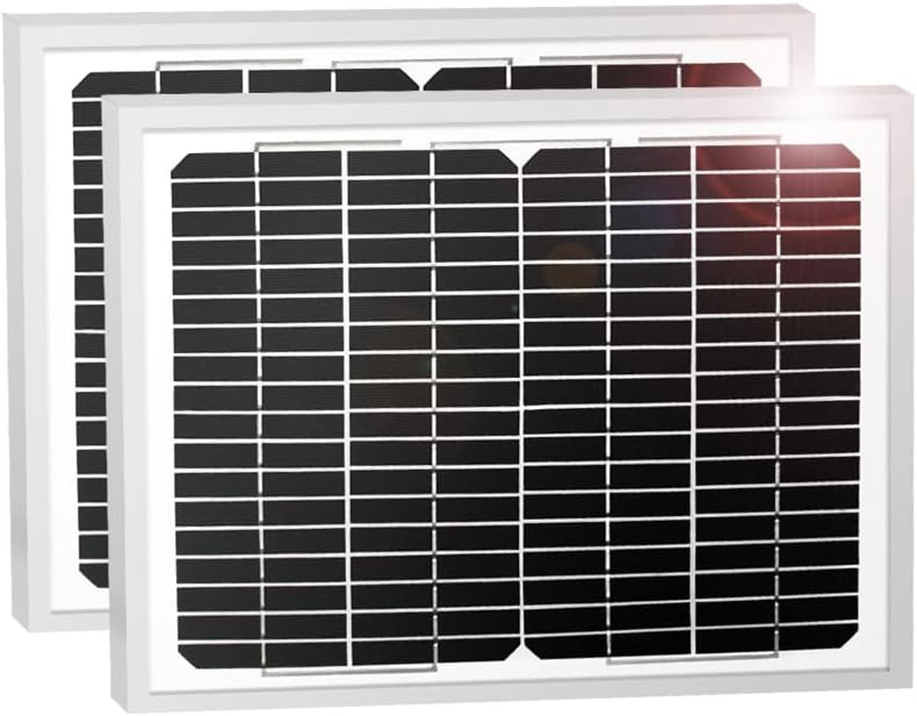 TSQ20W Solar Panel 20-Watt 24V Monocrystalline Solar Panel Kit, for Gate Opener,