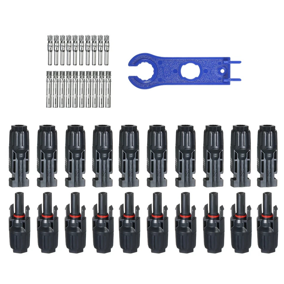 10Set Male Female Wire Cable Connector Set Solar Panel Waterproof Connector