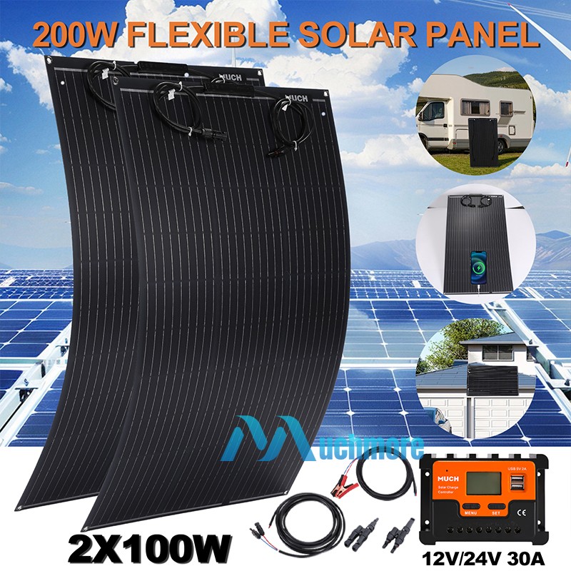 Complete 5000W Off-Grid Solar Kit 5000W Inverter 100W 200W 400W Solar Panel 110V