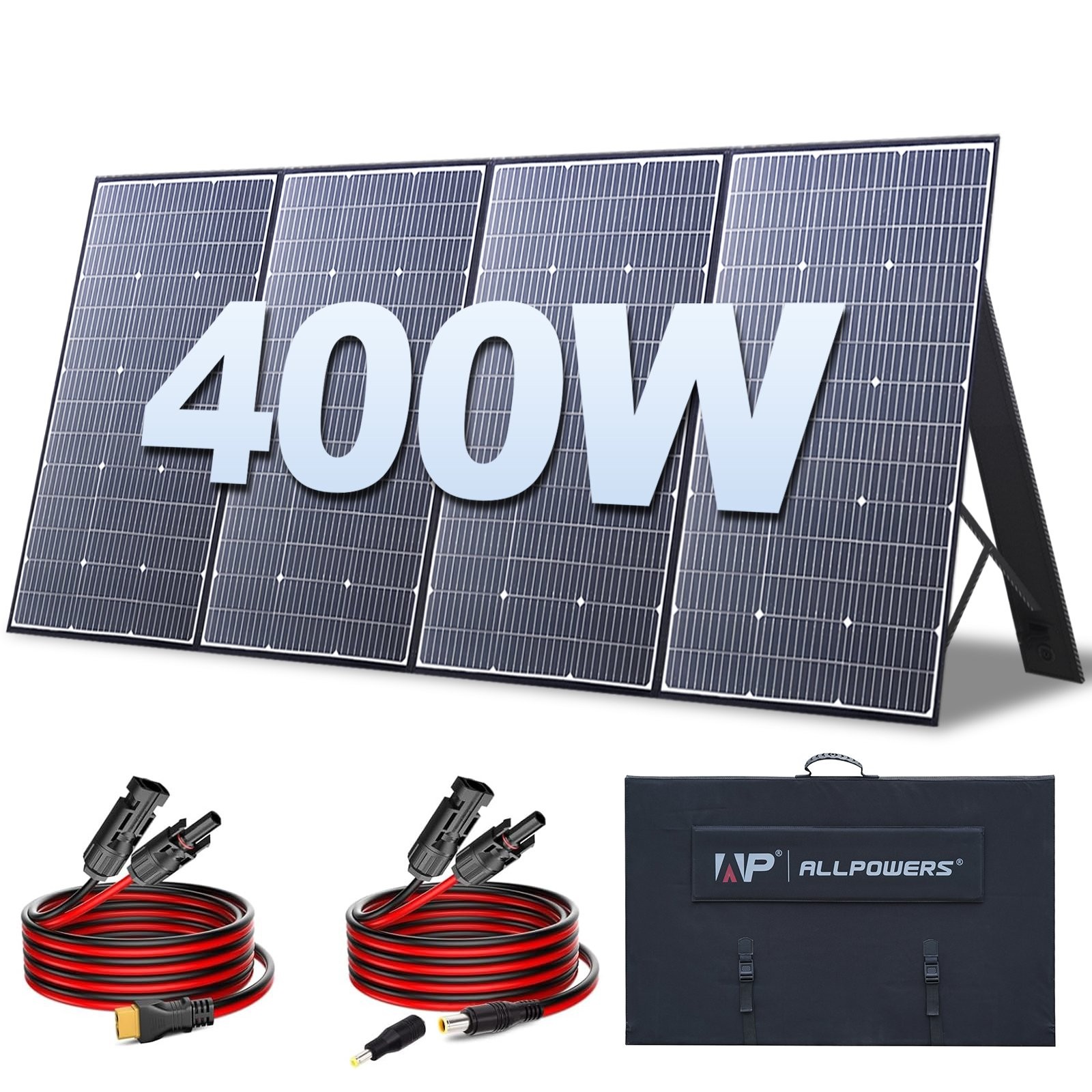 ALLPOWERS 400W Portable Solar Panel Waterproof IP67 Foldable For Generator Camp