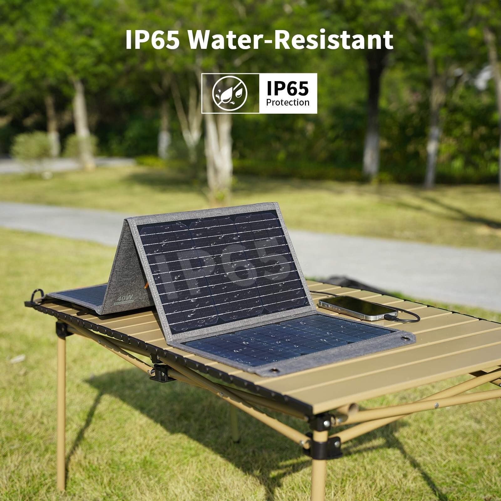MHPOWOS 40 80 120 watt Solar Portable Charger Backpacking Solar Charger