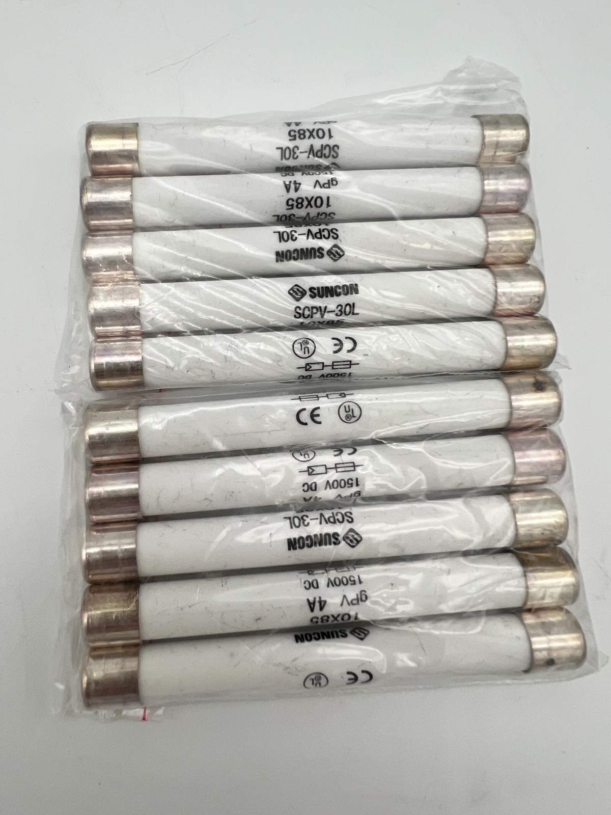 Solar PV in-line fuse 1500v 4A and / or 6A 10mm x 85mm UL listed