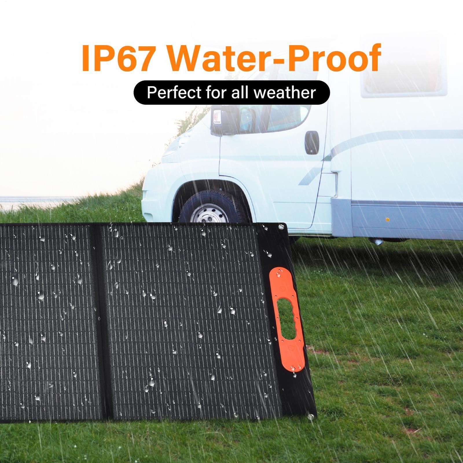 200W Solarpanel 17.6V Tragbar Faltbar Solarmodule für Camping Wohnmobil