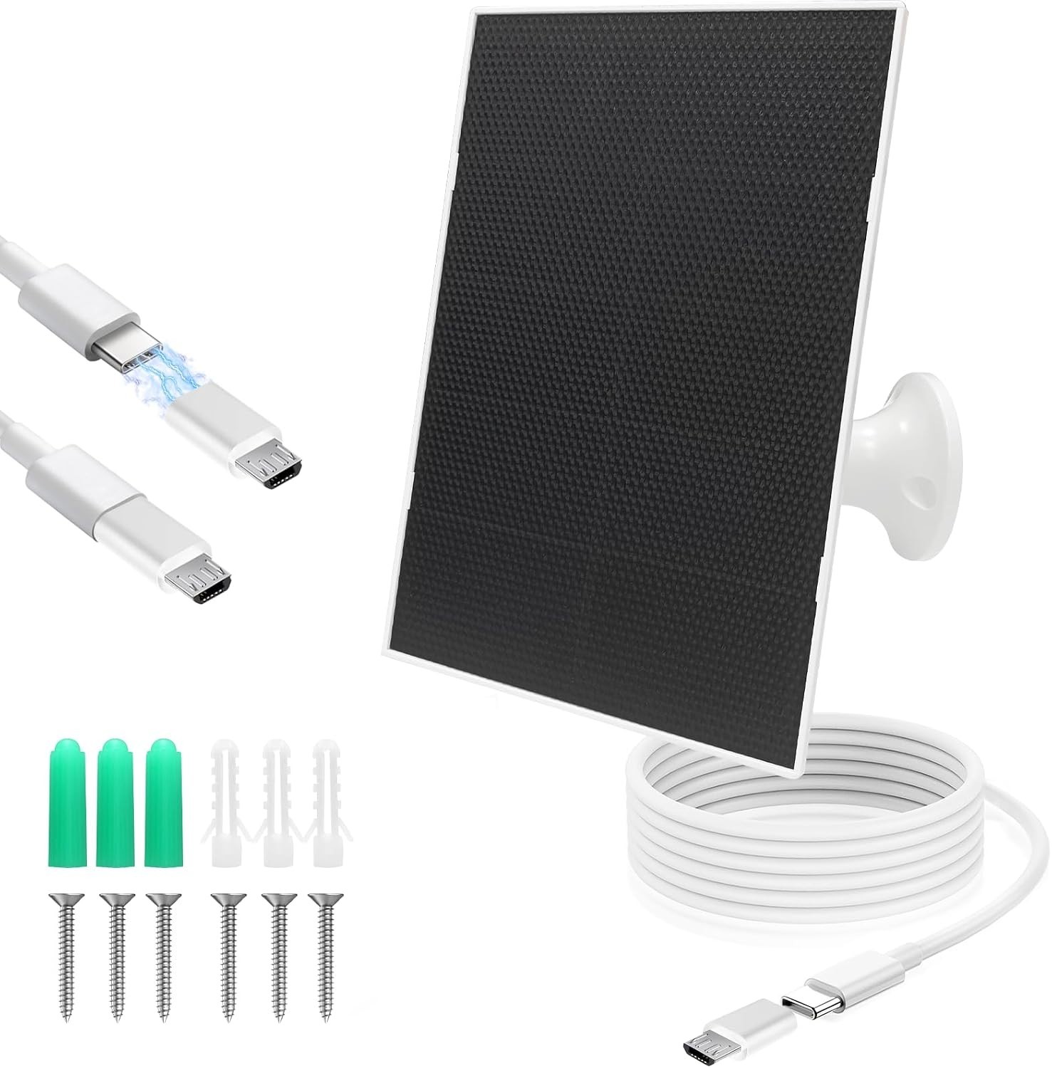 Lightweight 4W Solar Panel Charger for Security Cameras – Reliable Outdoor Power