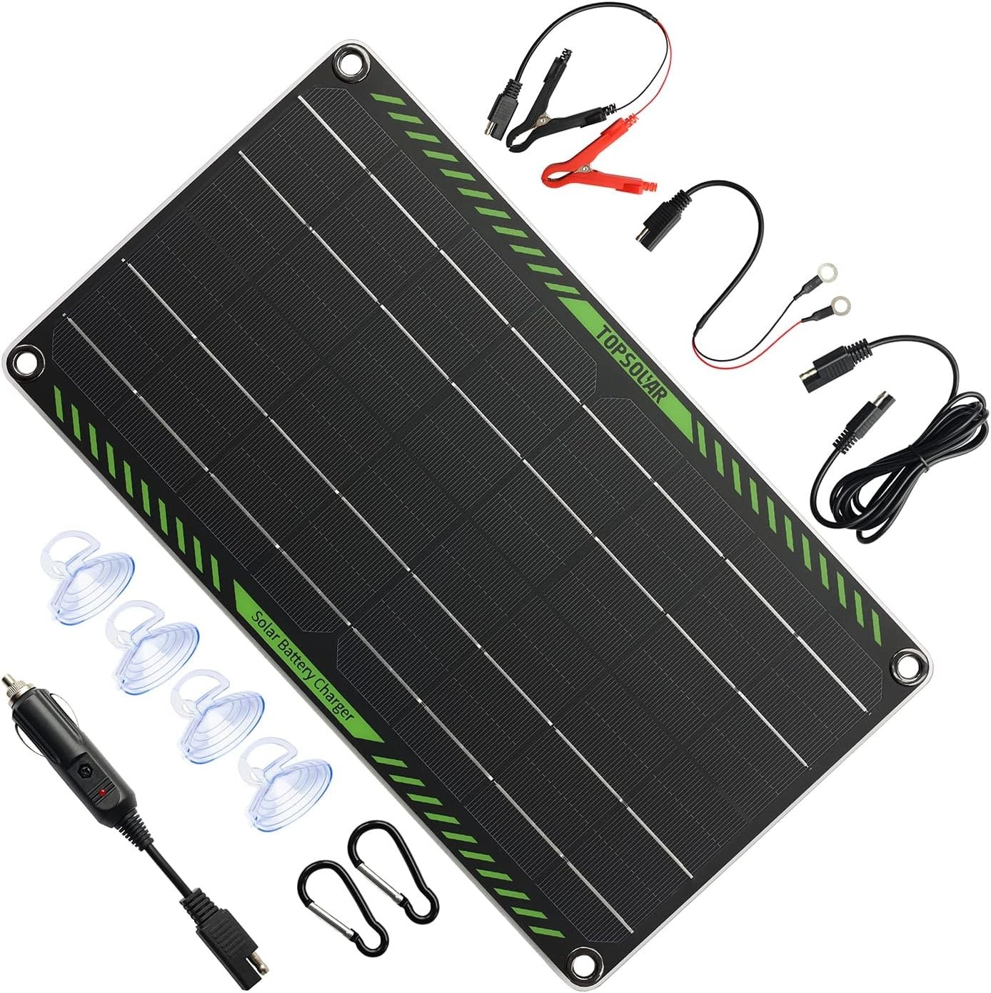 10W 12V Waterproof Solar Battery Charger – Portable Maintainer for Vehicles
