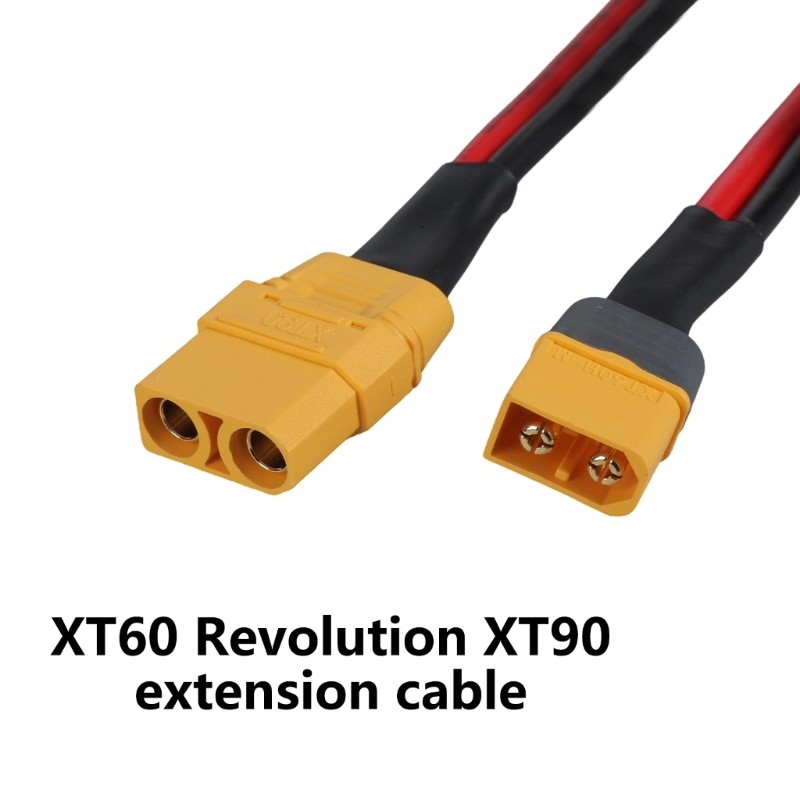 XT60 Male to XT90 Female Extension Wire Power Cord Connection Cable 61-366cm