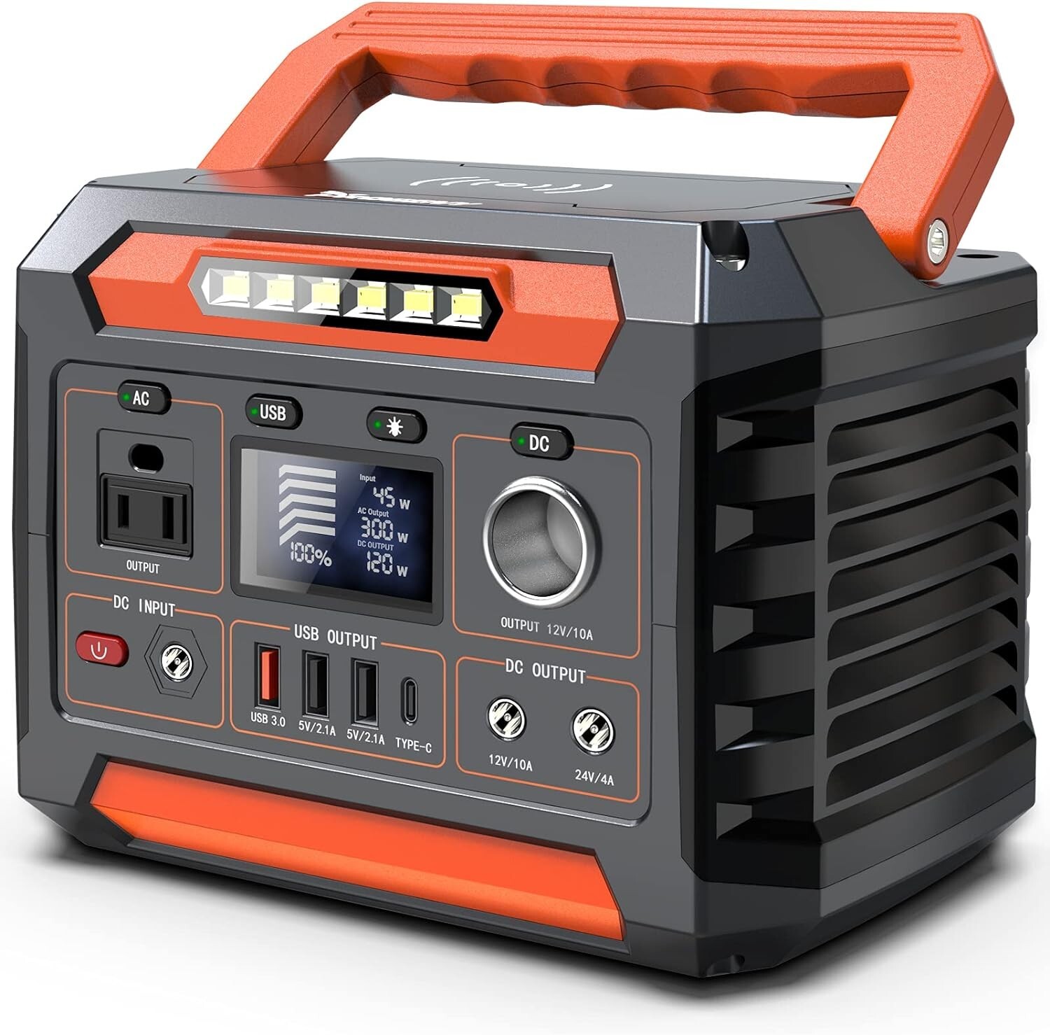 Solar Generator Power Station 300W CPAP Camping Backup Pure Sine Wave Portable
