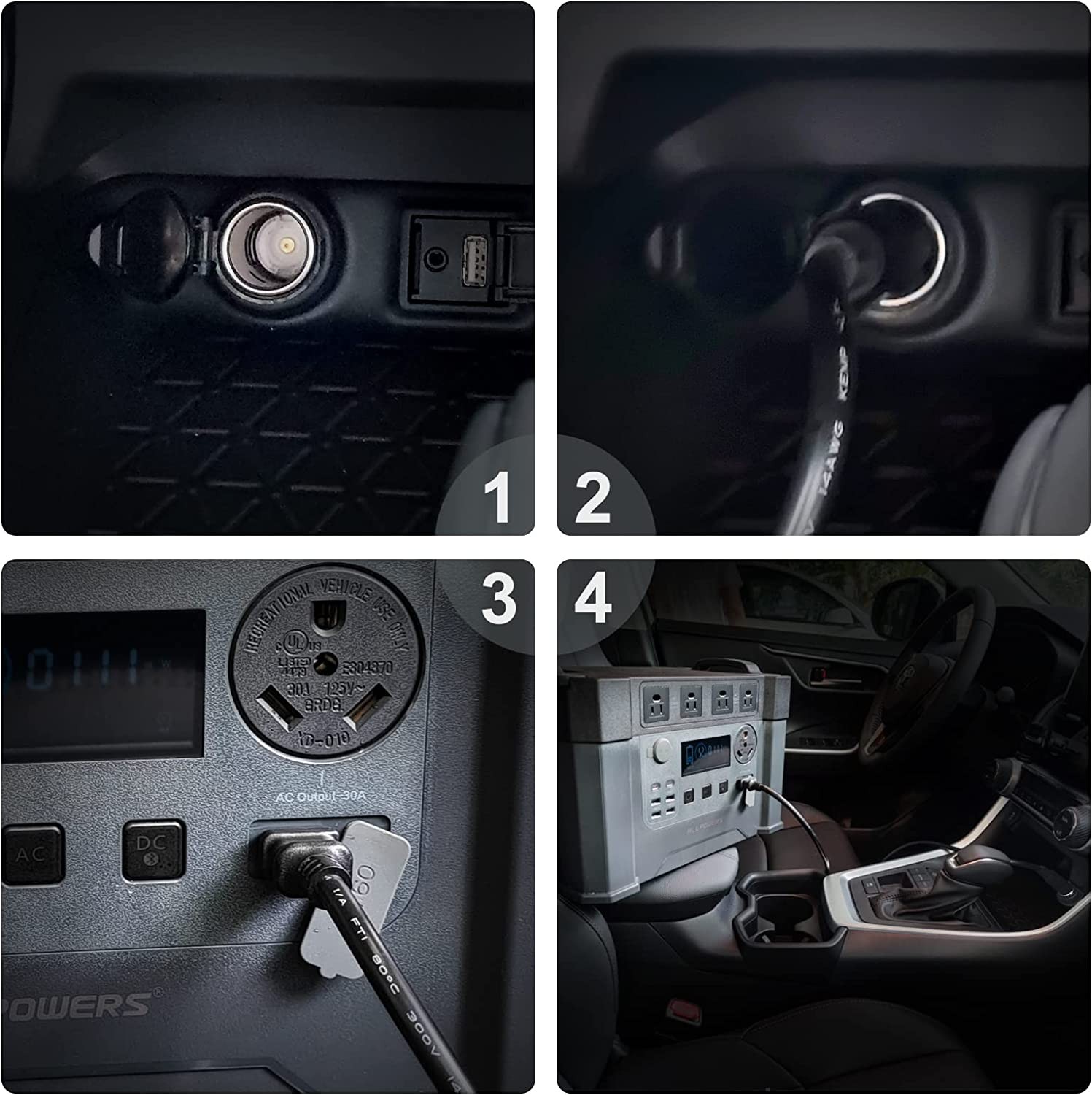 Car Cigarette Lighter to XT60 Connector Power Pole Solar Extension Cable 1.5M