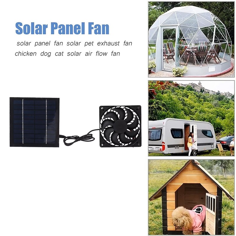 6/4/2/1 solar powered fan,suitable for chicken coop cages