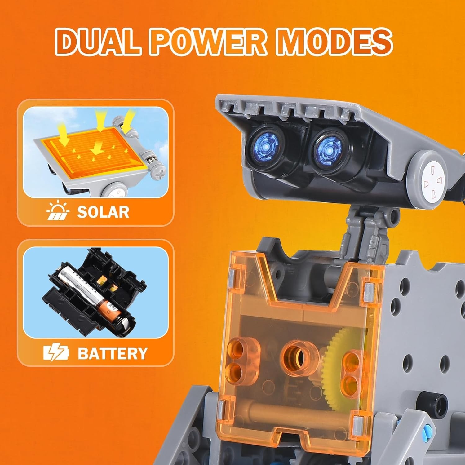 12-in-1 Solar Robot Kit for Kids Age 8-12 STEM Educational Science Building