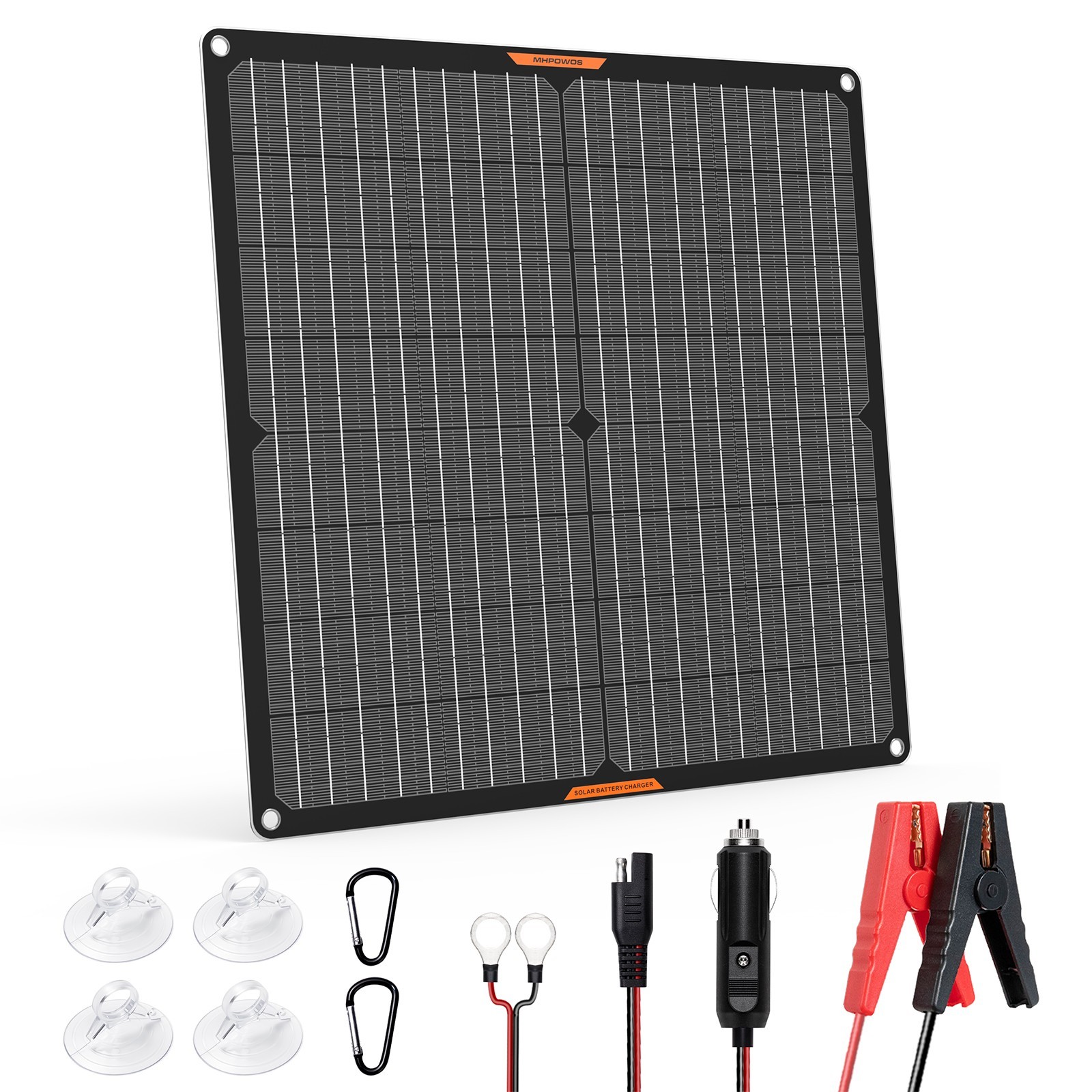 30W Solar Panel Kit 12V Trickle Charger Battery Charger Maintainer Boat RV Car