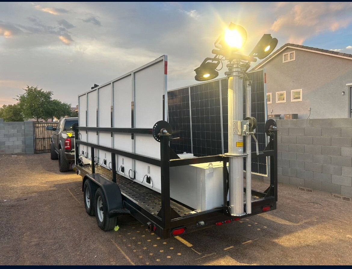 2018 DC Solar 20 Hybrid Light Tower With Generator