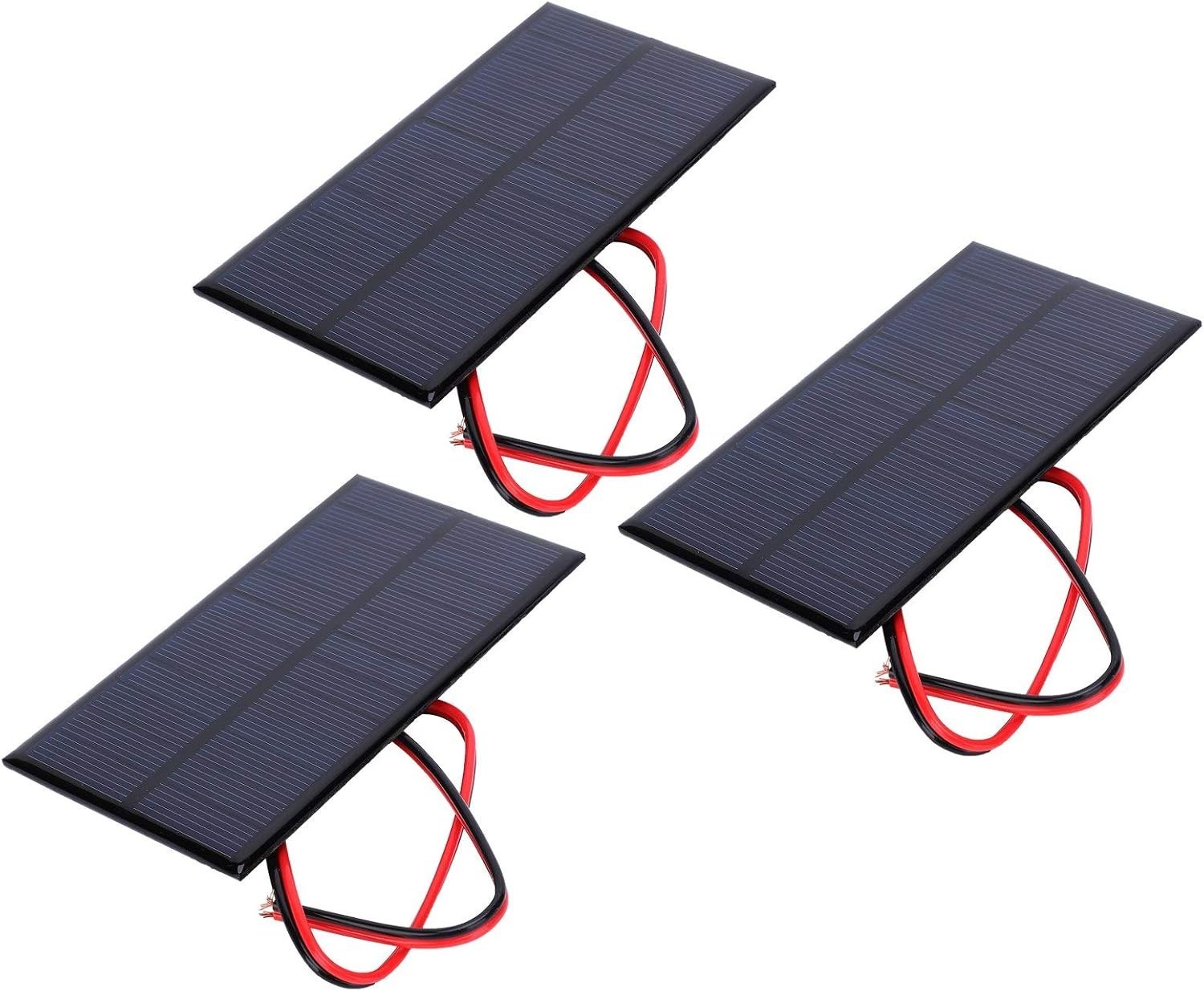 3Pcs Mini Solar Panel DC 6V Polysilicon Solar Cell Charger Module Solar DIY S…
