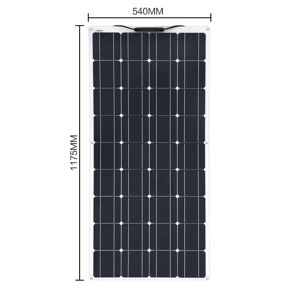 120w Solar panel kit flexible Battery Charger Controller RV Car Caravan panels