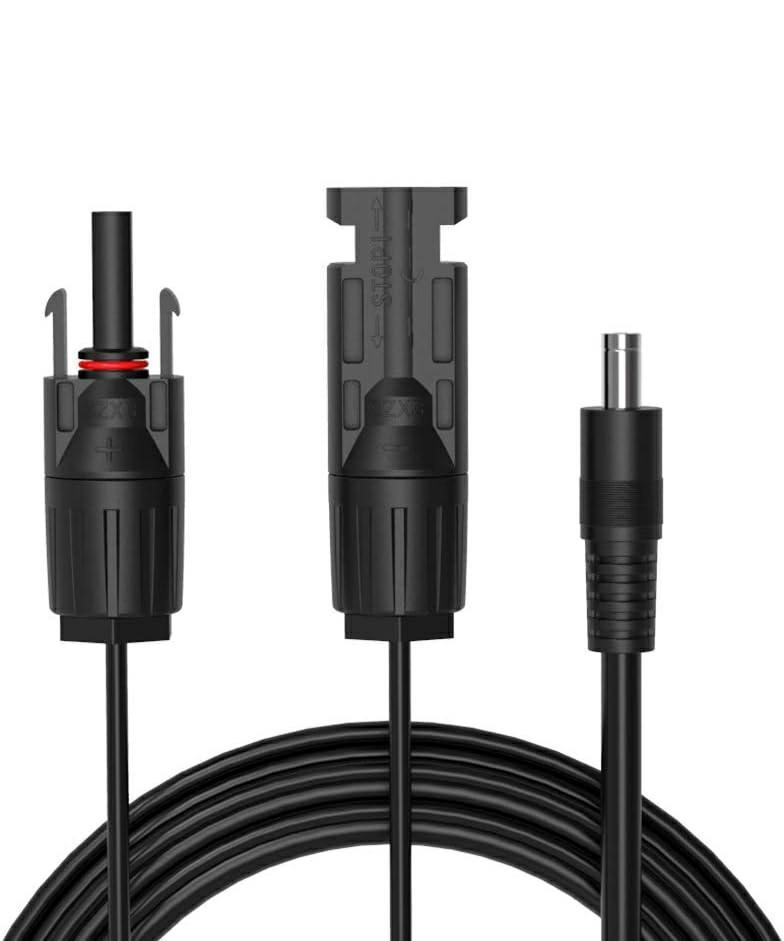 ALLPOWERS Solar Panel to 5.5×2.1mm Adapter Cable, DC 5.5×2.5mm for Generator