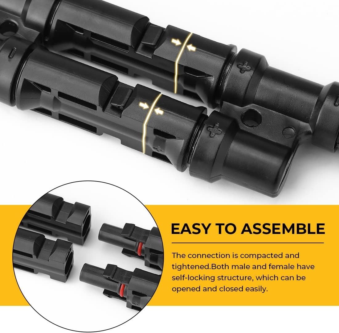 Waterproof Solar Connector Set – Y Connector for Efficient Panel Connection
