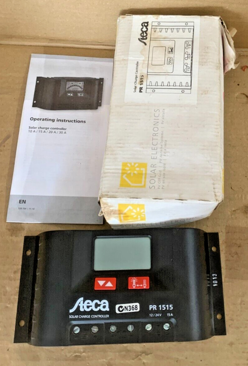 Steca Solar Charge Controller PR 1515 12/24V 15a Made in Germany