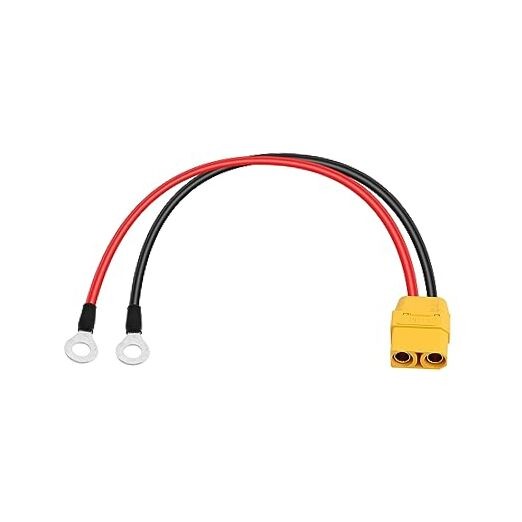 14AWG Silicon Cable XT90 to O Ring Terminal Cable, XT90 Female to O Ring