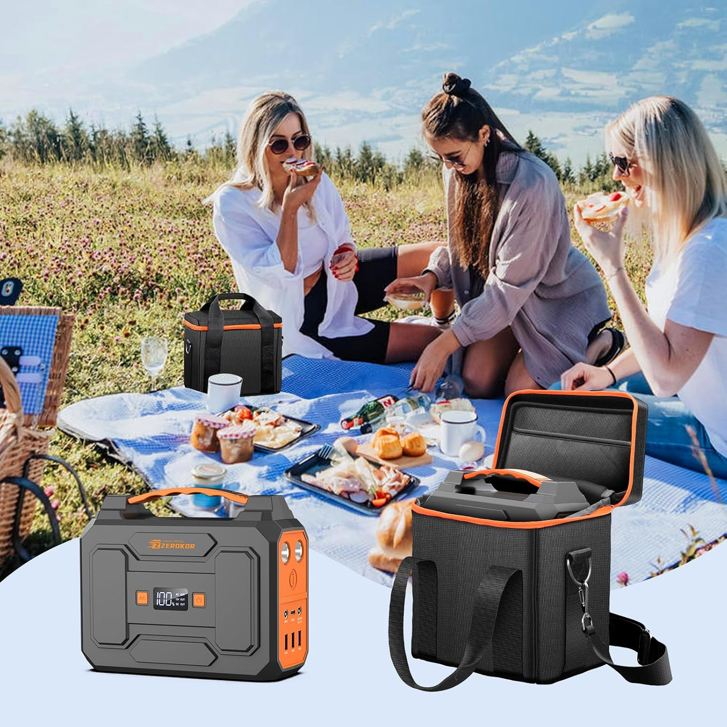 Portable Power Station Carrying Case for R100 Portable Solar Generator,Solar Pow