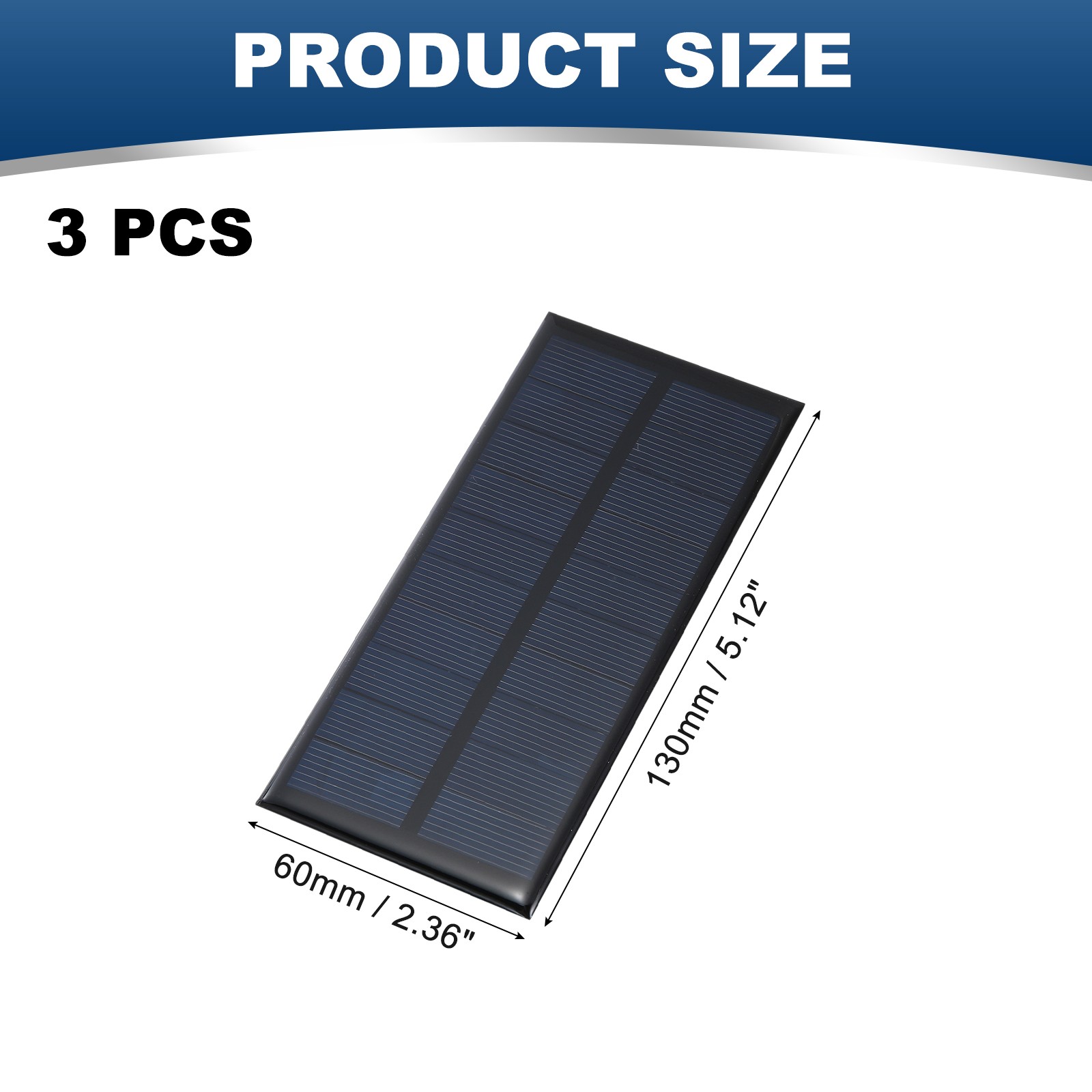 3Pcs 5V 1W 200mA Mini Solar Panels, Solar Photovoltaic Power Cells