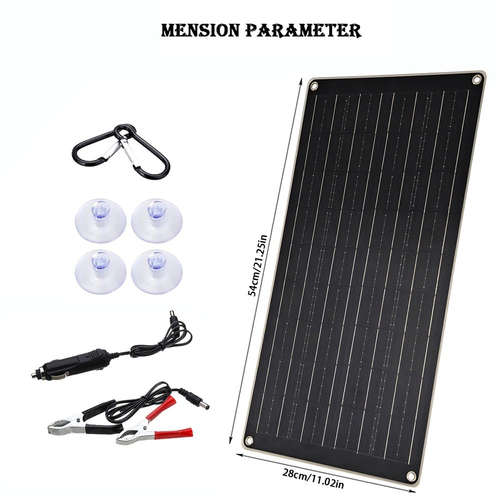 Portable Outdoor Solar Panel 40W 18V with Dual USB for Phone and Car Charging