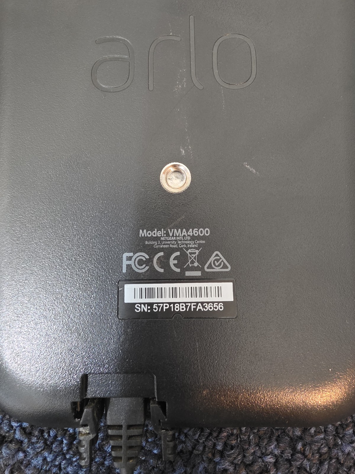 Arlo Solar Panel Charger Model VMA4600 for Arlo Pro & Pro 2 Micro USB