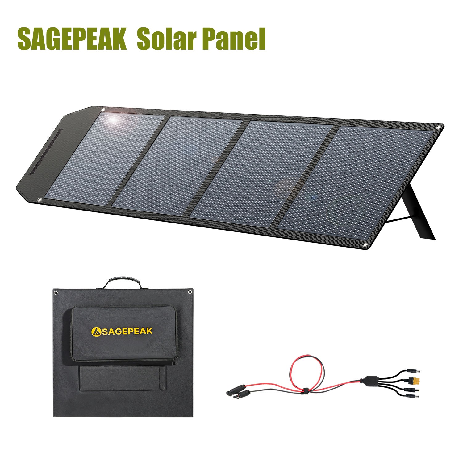 Solar Panel 300W Portable Foldable Off Grid Emergency Home Camp RV Van Travel