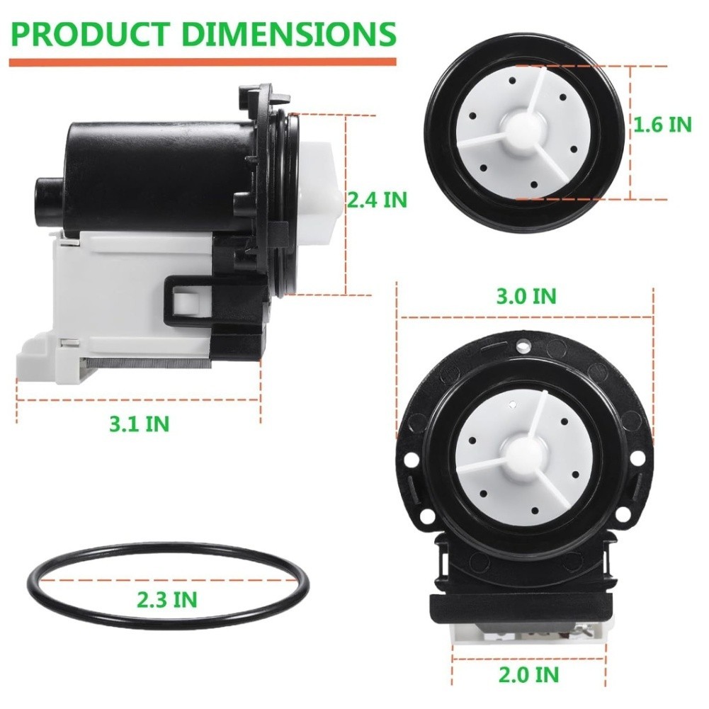 For LG For Kenmore Washer Drain Pump Motor and Spring Tool Replacement Kit