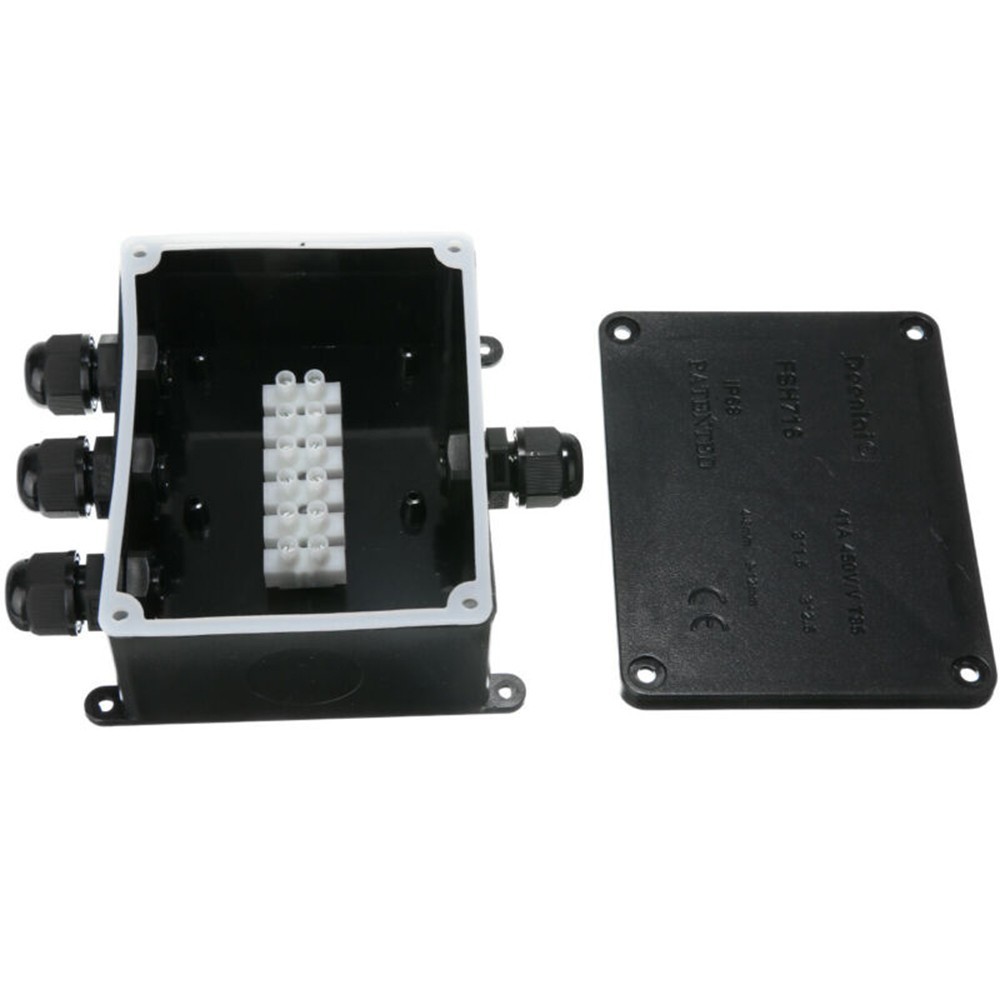 IP68 Waterproof Junction Box for Outdoor Electrical Cable Wire 4 Way Design