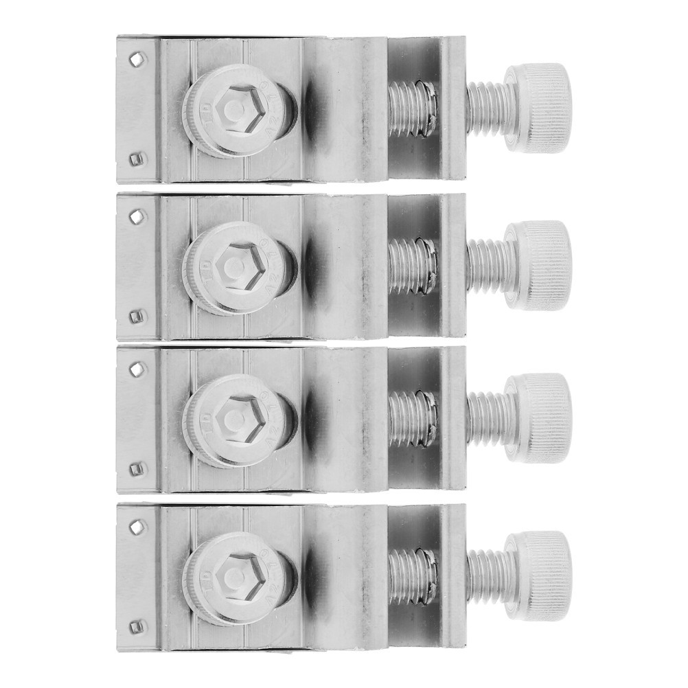 4 Pcs Aluminum Solar Panel Ground Wire Clamps Grounding Lug For Solar Mount