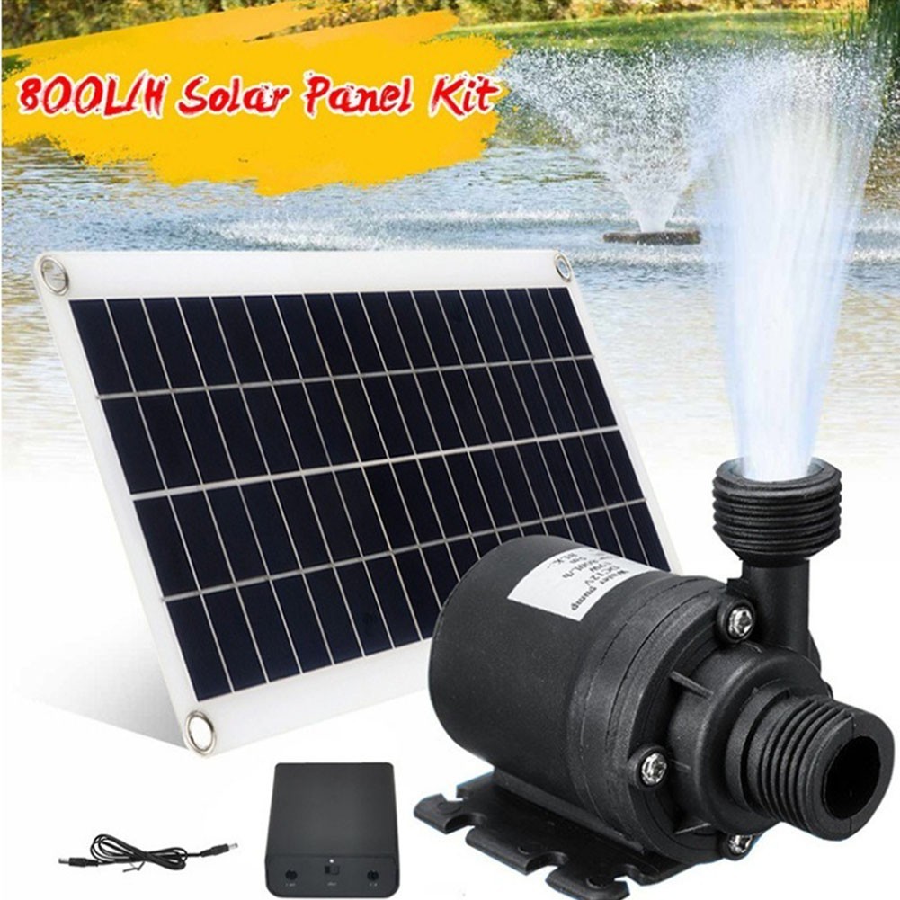 30W Solar Water Pump Set with Battery Box for Garden Pond and Fountain