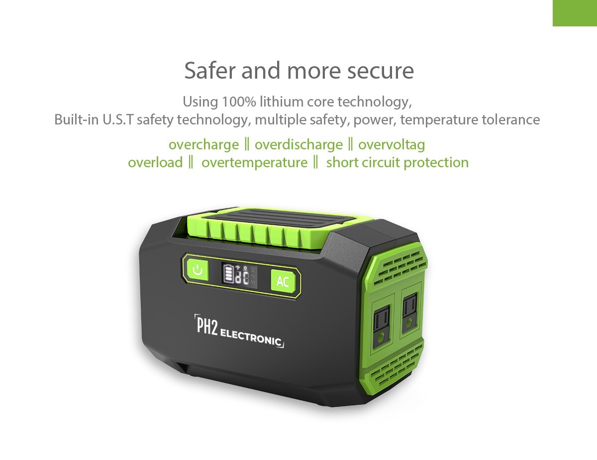 200W Portable Power Station 39000mAh / 3.7V / 145Wh Solar System Generator