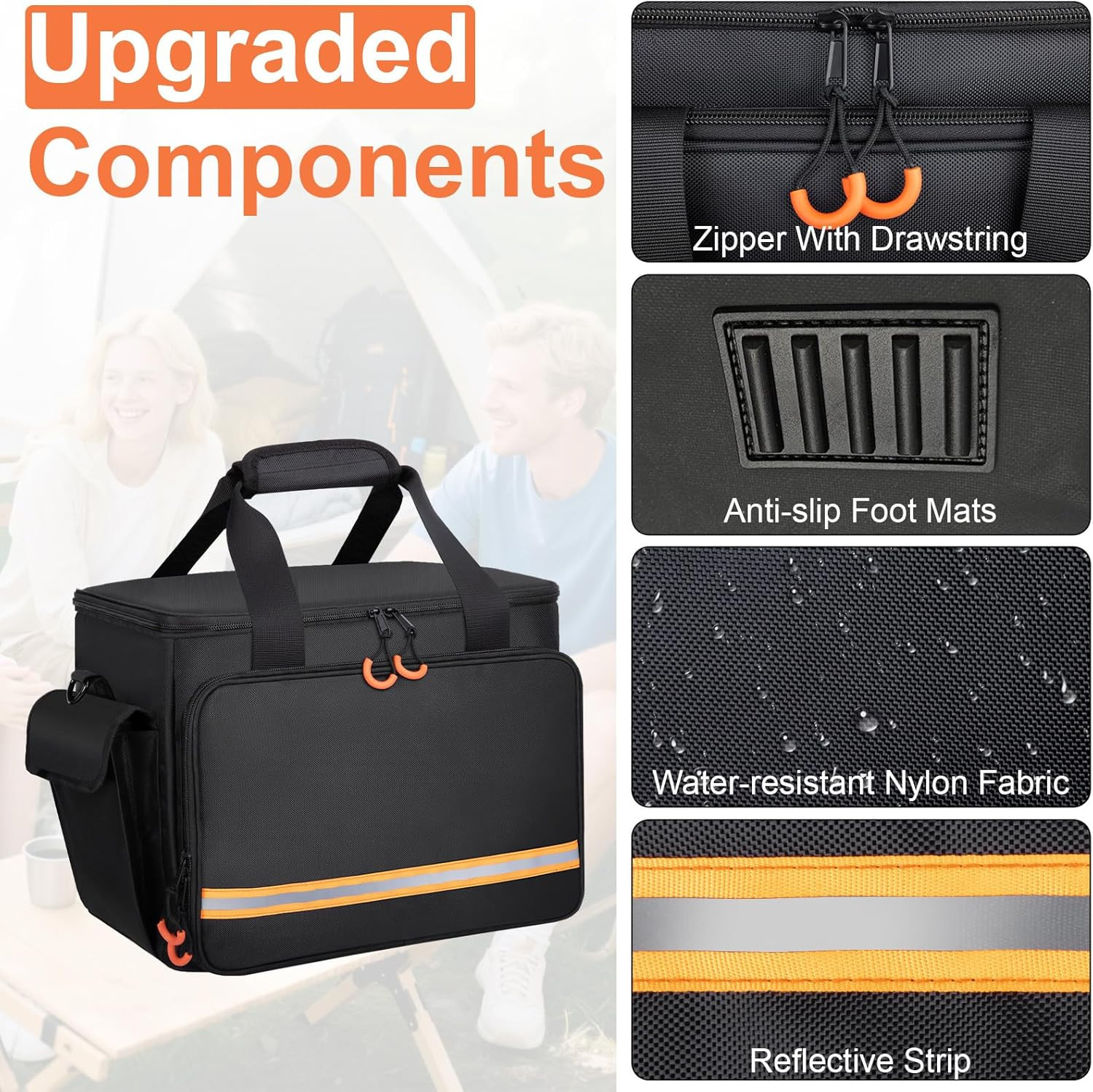Portable Station Bag Compatible with Jackery Explorer 1000 V2/1000,With Plenty o